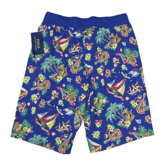 Polo Ralph Lauren Men's Blue tropical vacation Polo Bear sleep short Size L NWT - Picture 5 of 15